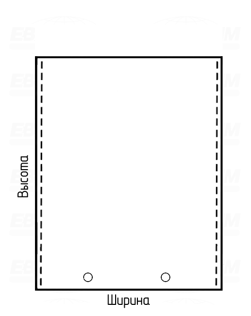 Пакет БОПП 25мкм 350x450мм, пробивные отверстия, укреп. бок. швы Пакет БОПП 25мкм 350x450мм, пробивные отверстия, укреп. бок. швы
