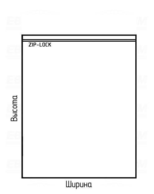 Пакет ПСД 60мкм 150x210мм Zip-Lock