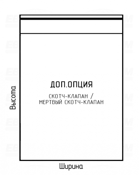 Пакет ПСД 50мкм 180x650мм Пакет ПСД 50мкм 180x650мм