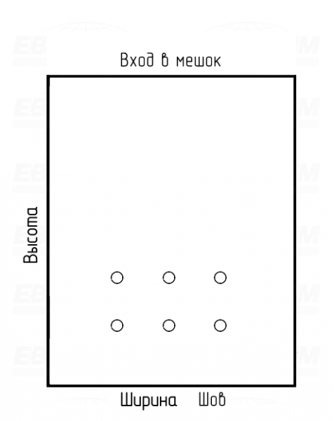 Мешок ПСД 100мкм 500x900мм пробивные отверстия Мешок ПСД 100мкм 500x900мм пробивные отверстия