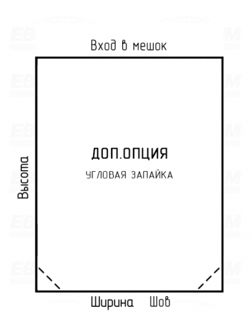 Мешок ПСД 100мкм 380x1215мм фальцы 190+190мм Мешок ПСД 100мкм 380x1215мм фальцы 190+190мм
